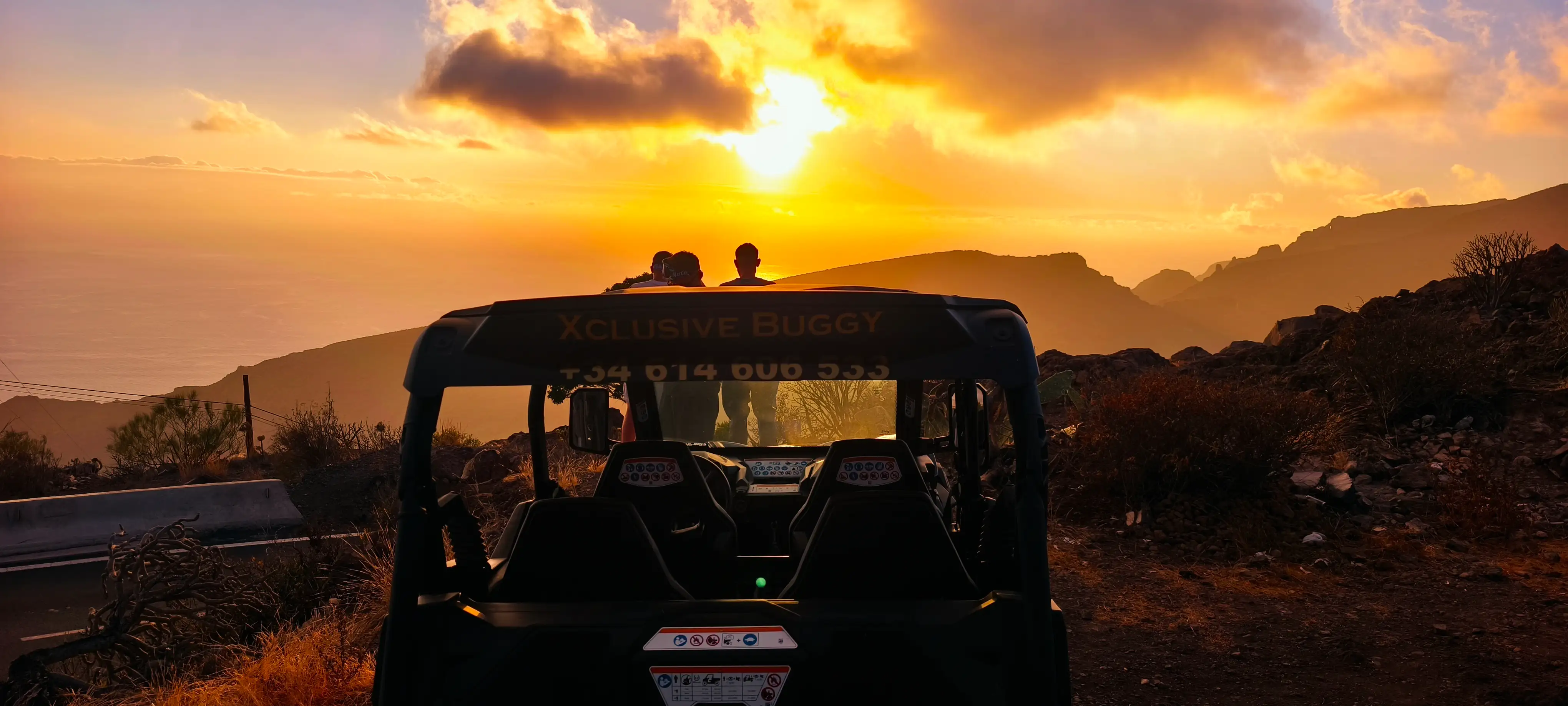 Buggy sunset views Tenerife
